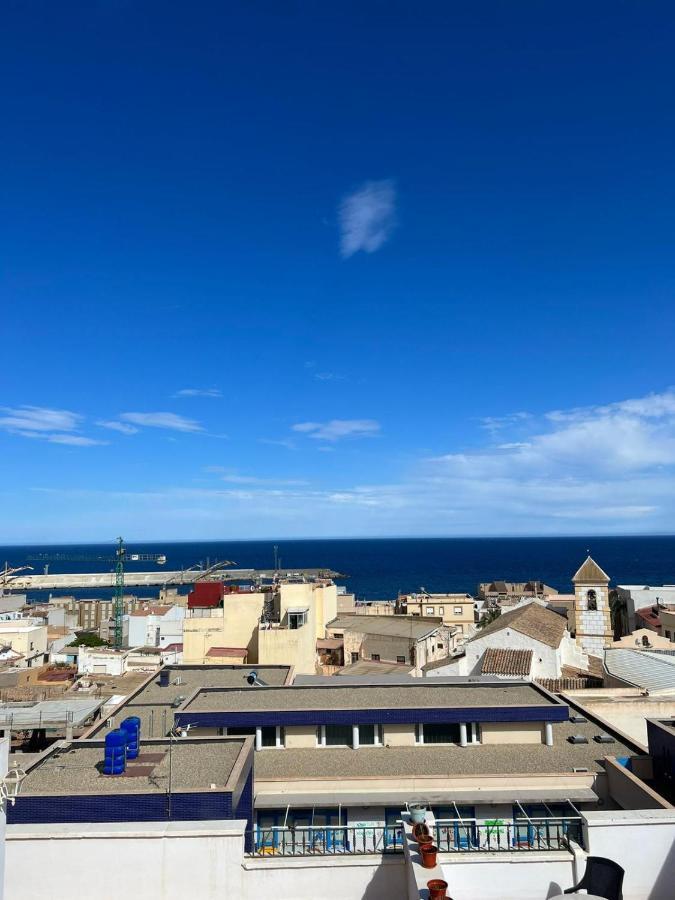 Atico Duplex Con Vista Mar Y Terraza Privada A 200M De La Playa Hasta 6 Personas Garrucha Exterior foto